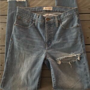 Madewell Light Blue Distressed Boyfriend Jeans